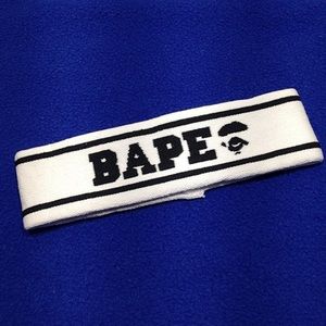BAPE Headband White A Bathing Ape supreme